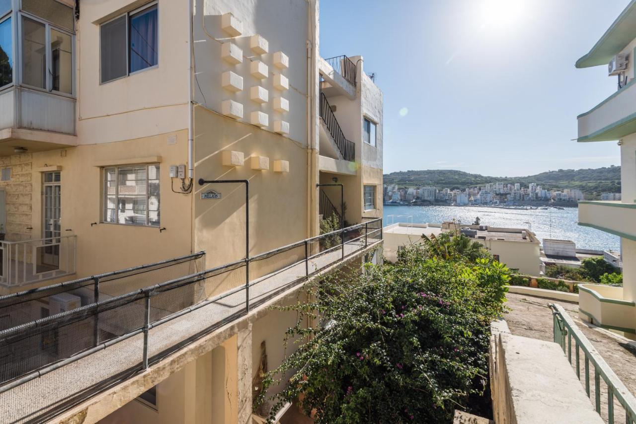Bayview 2 Bedroom Seaview Apartment With Large Terrace With Panoramic Views - By Getawaysmalta 圣保罗湾城 外观 照片